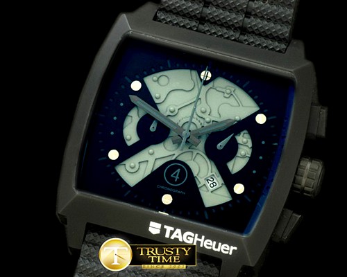 태그호이어 Monaco Limited Ed SS Skeleton/Grey OS20 Chrono Qtz -TAG0178C
