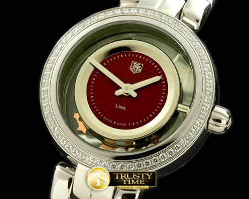 태그호이어 2012 Link Ladies SS/SS/Diam Brown SQtz -TAG0182B