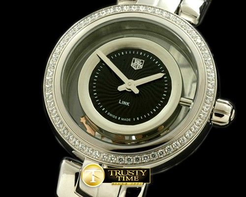 태그호이어 2012 Link Ladies SS/SS/Diam Black SQtz -TAG0182C