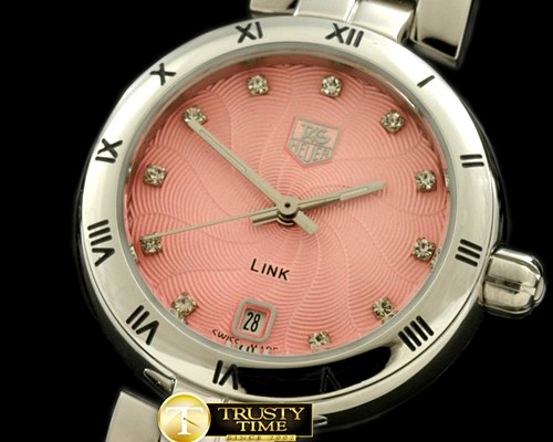 태그호이어 2012 Link Sports Ladies SS/SS Pink Diam SQtz -TAG0185