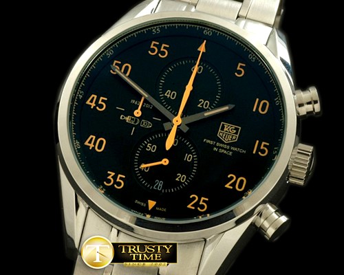태그호이어 Carrera 1887 Spacex SS/SS Black Jap Qtz -TAG0191B
