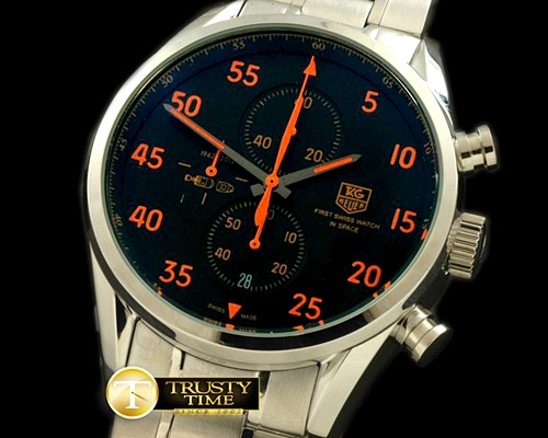 태그호이어 Carrera 1887 Spacex SS/SS Black Jap Qtz -TAG0191C