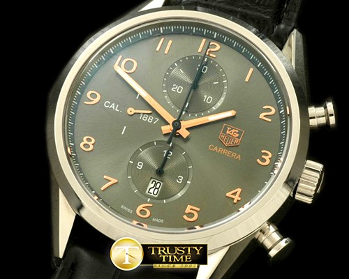 태그호이어 Carrera 1887 Vintage Chrono SS/LE Grey A7750 -TAG0192B