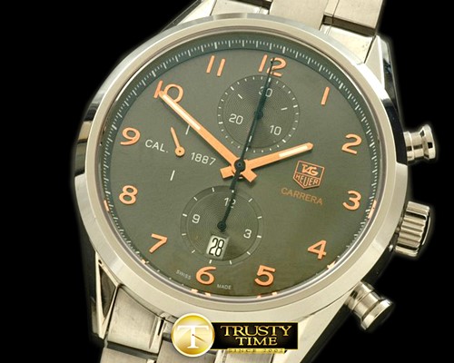 태그호이어 Carrera 1887 Vintage Chrono SS/SS Grey A7750 -TAG0193B
