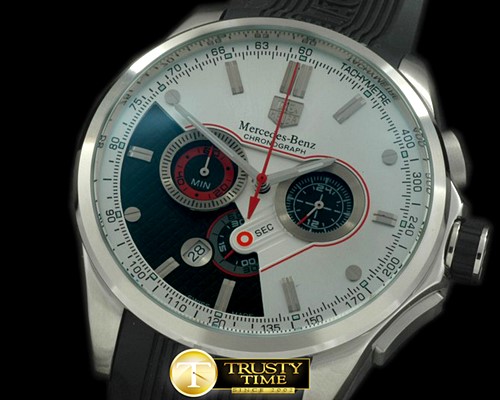 태그호이어 Mercedes SLS Chrono SS/RU White Jap OS20 Quartz -TAG0200A