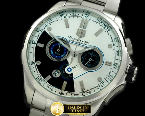 태그호이어 Mercedes SLS Chrono SS/SS White Jap OS20 Quartz -TAG0201A