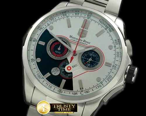 태그호이어 Mercedes SLS Chrono SS/SS White Jap OS20 Quartz -TAG0201C