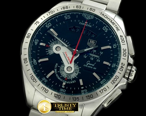 태그호이어 Grand Carrera Calibre 36 SS/SS Black/Red Jap OS Qtz -TAG0205B
