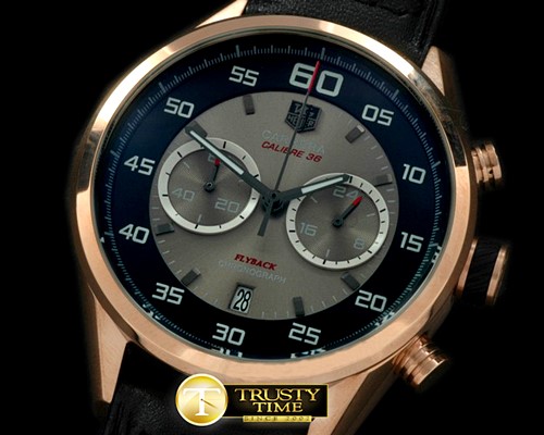 태그호이어 Carrera 50yrs Chrono RG/RU Black/Grey Jap OS20 Qtz -TAG0210D