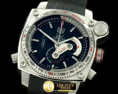 태그호이어 Grand Carrera Calibre 36 SS/RU Black/Red Jap OS Qtz -TAG0218A