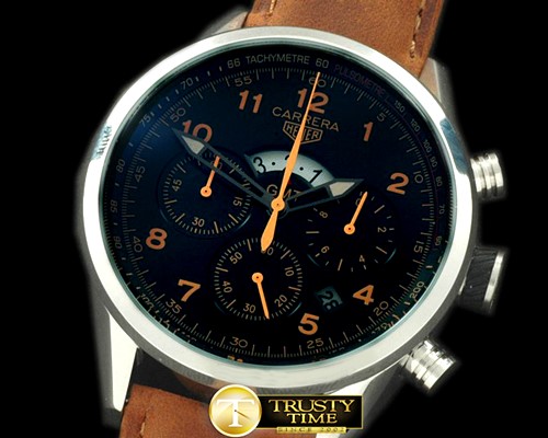 태그호이어 Carrera 50yrs GMT Chrono SS/LE Black Jap OS20 Qtz -TAG0223B