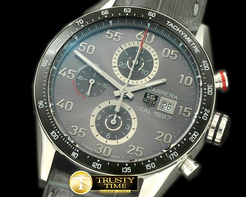 태그호이어 Carrera 1887 Date Chrono SS/LE Grey A7750 -TAG0226