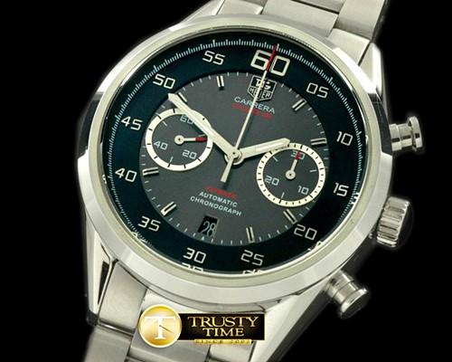 태그호이어 Carrera 1887 Chrono SS/SS Black/Grey A7750 -TAG0233B
