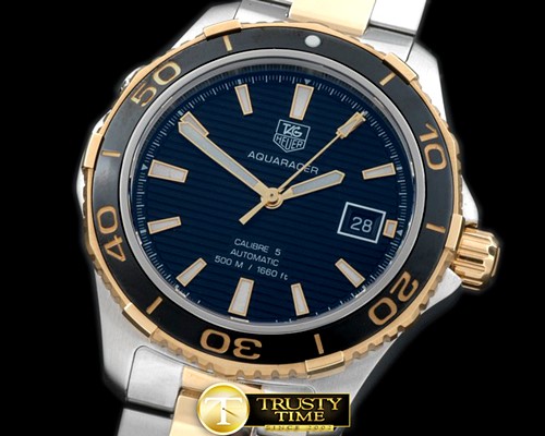 태그호이어 Aquaracer Calibre 5 SS/YG Black A2824 -TAG0240B