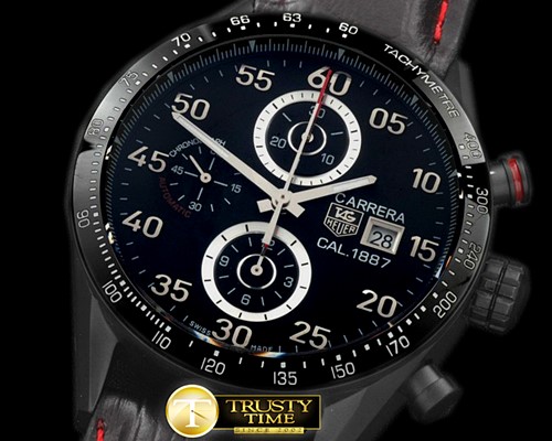 태그호이어 Carrera 1887 Date Chrono PVD/LE Black A7750 -TAG0241