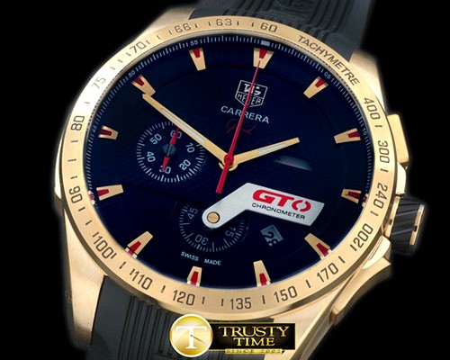 태그호이어 Carrera GTO Chrono RG/RU Black Jap OS20 Quartz -TAG0251D