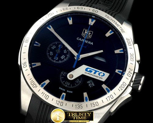 태그호이어 Carrera GTO Chrono SS/RU Black/Blue Jap OS20 Quartz -TAG0255D