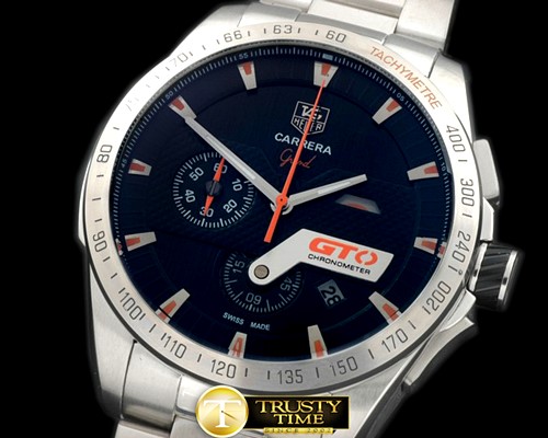 태그호이어 Carrera GTO Chrono SS/SS Black/Orange Jap OS20 Quartz -TAG0256C