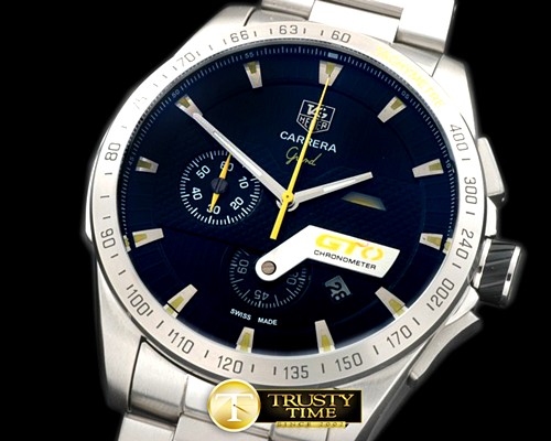 태그호이어 Carrera GTO Chrono SS/SS Black/Yellow Jap OS20 Quartz -TAG0256E