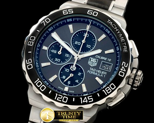 태그호이어 Formula 1 Calibre 16 SS/SS Grey OS 20 Qtz Chrono -TAG0257A