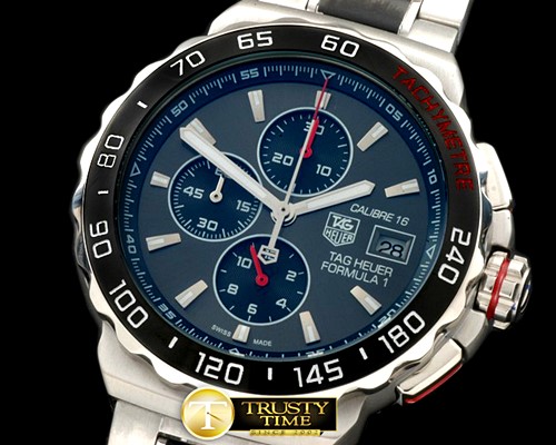 태그호이어 Formula 1 Calibre 16 SS/SS Grey/Red OS 20 Qtz Chrono -TAG0257C