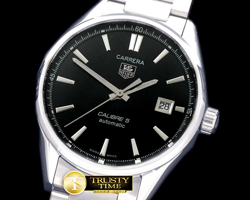 태그호이어 Carrera Calibre 5 Automatic SS/SS Black A2824 -TAG0261D
