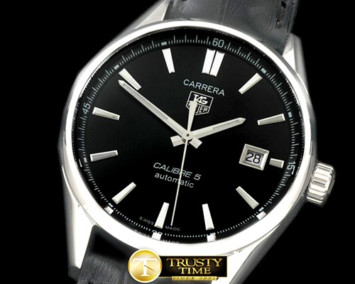 태그호이어 Carrera Calibre 5 Automatic SS/LE Black A2824 -TAG0262A