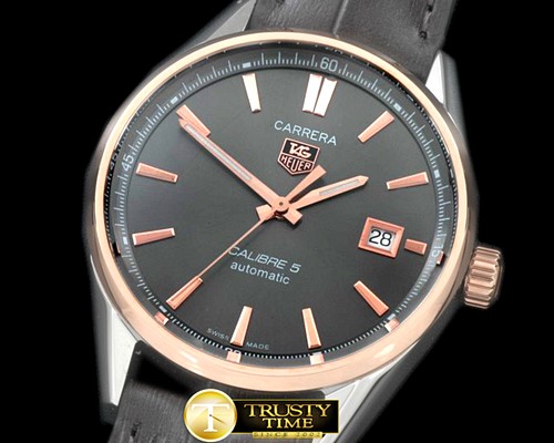 태그호이어 Carrera Calibre 5 Automatic RG/LE Grey A2824 -TAG0262B