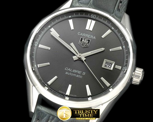 태그호이어 Carrera Calibre 5 Automatic SS/LE Grey A2824 -TAG0262C