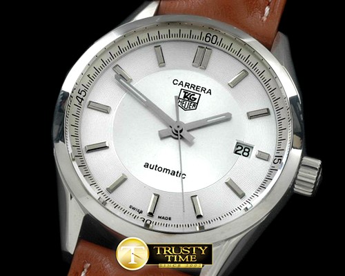 태그호이어 Carrera Automatic Men SS/LE White Asian 28242 -TAG0264A