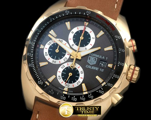 태그호이어 Formula 1 Calibre 16 YG/LE Grey OS 20 Qtz Chrono -TAG0266A
