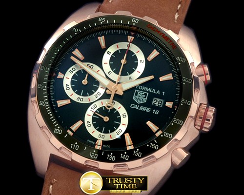 태그호이어 Formula 1 Calibre 16 RG/LE Black OS 20 Qtz Chrono -TAG0267B