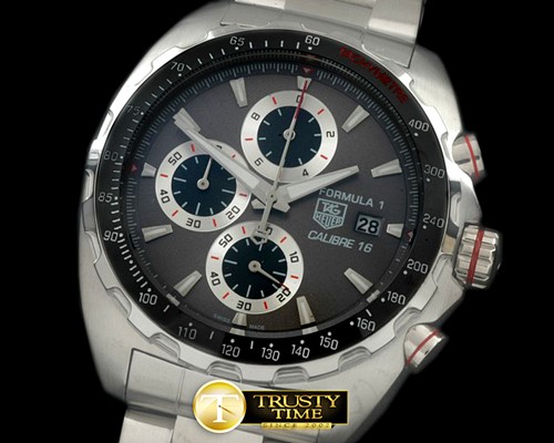 태그호이어 Formula 1 Calibre 16 SS/SS Grey OS 20 Qtz Chrono -TAG0268A