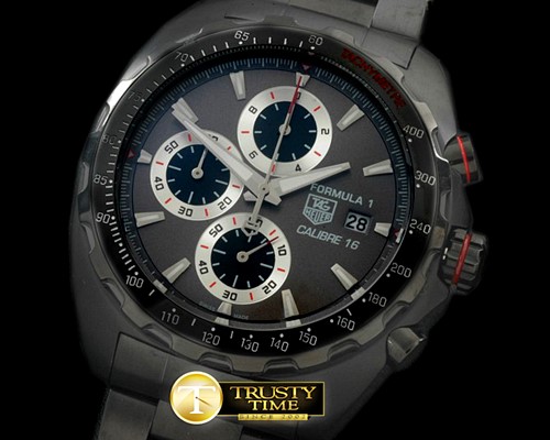 태그호이어 Formula 1 Calibre 16 PVD/PVD Grey OS 20 Qtz Chrono -TAG0270C