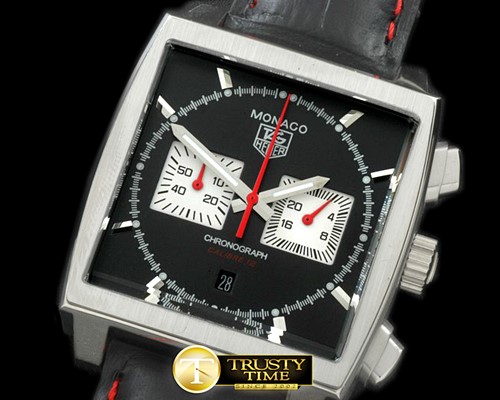 태그호이어 Monaco Classic SS/LE Black Jap OS20 Quartz Chrono -TAG0279D