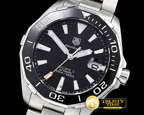 태그호이어 AquaRacer Calibre 5 Cer Bez SS/SS Black Asia 23J -TAG0299C