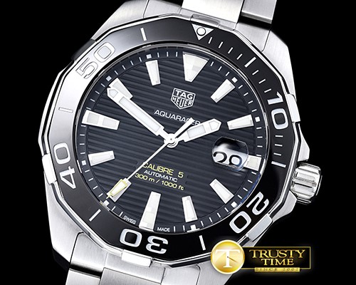 태그호이어 AquaRacer Calibre 5 Cer Bez SS/SS Black MKF Asia 2824 -TAG0300A
