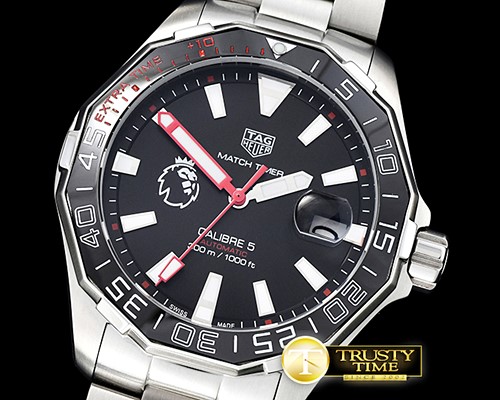 태그호이어 AquaRacer Premier League Ed. SS/SS Black VK Quartz -TAG0301C