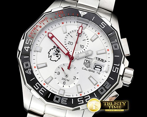 태그호이어 AquaRacer Calibre 16 P.L Ed. SS/SS White VK Quartz -TAG0303B