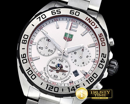 태그호이어 Tag F1 Indianapolis Speedway SS/SS White VK Qtz -TAG0306E