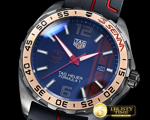 태그호이어 Tag F1 Senna Racing PVD/RG/RU Blue VK Quartz -TAG0311B