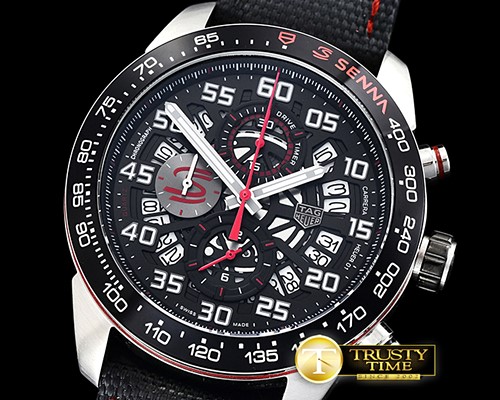 태그호이어 Carrera Senna Edition SS/NY Black/Num VK Quartz -TAG0317B