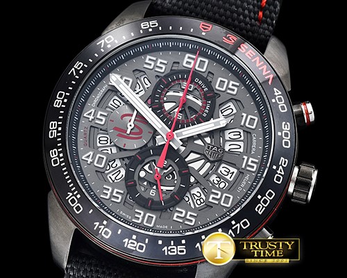 태그호이어 Carrera Senna Edition PVD/NY Grey/Num VK Quartz -TAG0318A