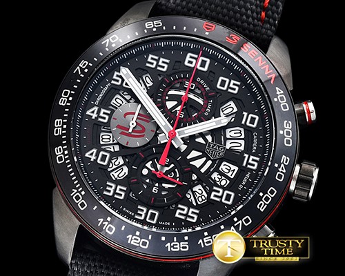 태그호이어 Carrera Senna Edition PVD/NY Black/Num VK Quartz -TAG0318B