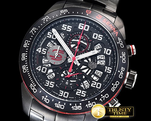 태그호이어 Carrera Senna Edition PVD/PVD Black/Num VK Quartz -TAG0319A