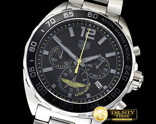 태그호이어 Tag F1 Aston Martin Racing SS/SS Black/Yellow VK Qtz -TAG0326A