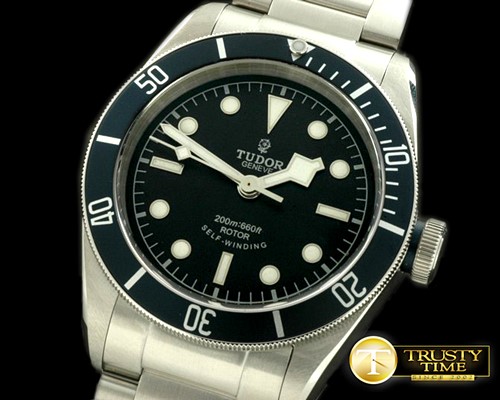 튜더 Heritage Black Bay SS/SS Black/Blue Asian 28242 -TUD008C