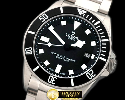 튜더 Pelagos TI/TI Black Asian 2824 -TUD009A