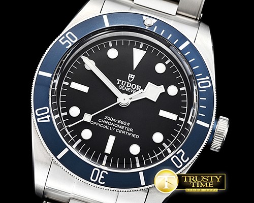 튜더 Heritage Black Bay Shield SS/SS Blue/Blk ZF Asia 2824 -TUD042