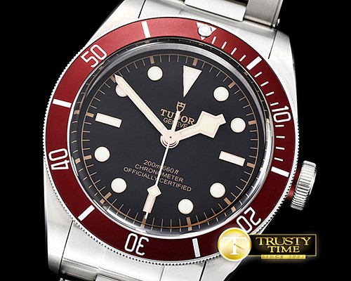 튜더 Heritage Black Bay Shield SS/SS Red/Blk ZF Asia 2824 -TUD043